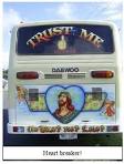 Jesus rides this bus.