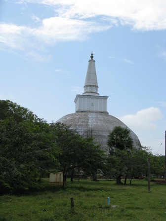 Sacred collarbone Dagoba at Anuradhapura.