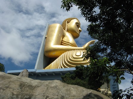 Mihintale seated Buddha statue.
