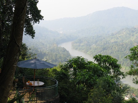 View from Villa Rosa terrace near Kandy.