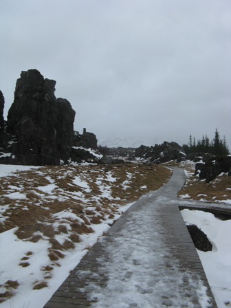 Viking Parliament national park walkway.