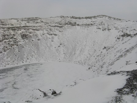 Crater near Reykjavik.