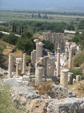 Ephesus main street looking towards its ancient library.