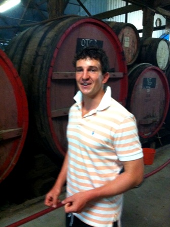 Simon Killeen at his winery.
