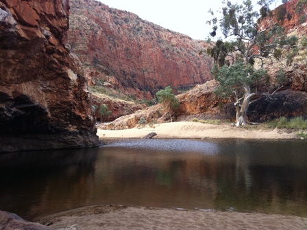 Ormiston Gorge on a late summer's afternoon.