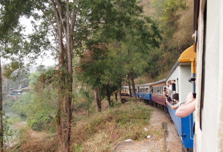 Train arriving at Wang Po