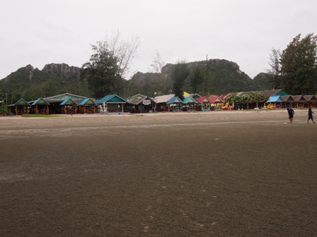Beach at fishing village in Sam Yoi Rod National Park