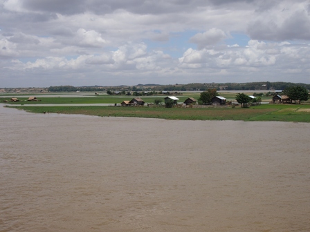 Irrawaddy River paddy fields