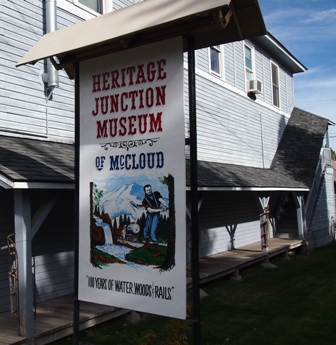 McCloud Heritage Museum sign