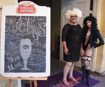 Bourbon St drag club hostesses