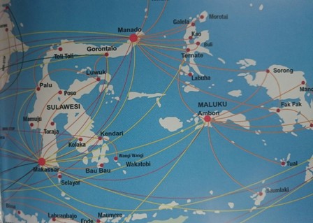 Wings Air route map